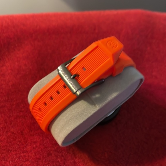 Michael Kors Mens Watch Orange Sports Band - Picture 4 of 6